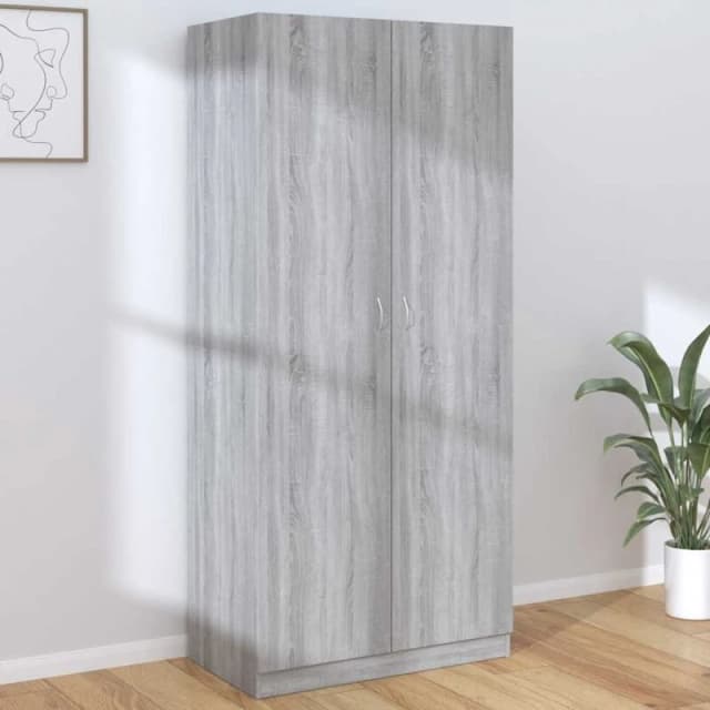 VIDAXL Wardrobe Grey Sonoma 90x50x200cm Engineered Wood Vidaxl 8720286952719