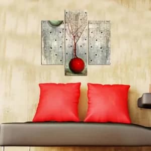 3MDF-006 Multicolor Decorative MDF Painting (3 Pieces)