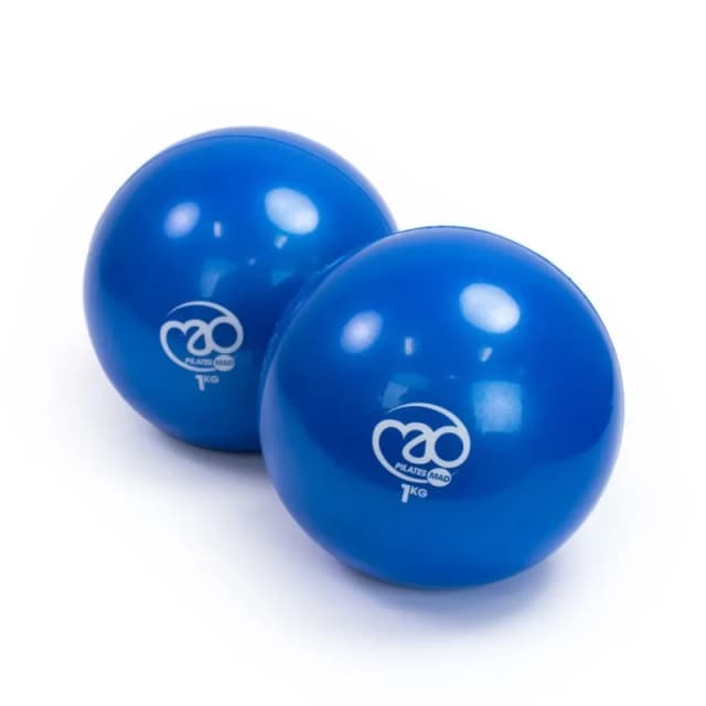 Yoga-Mad Soft Pilates Weights - Pair of 1.5kg Blue unisex One Size