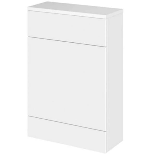 Hudson Reed Fusion 600mm Compact Wc Unit With Coordinating Top, Gloss White, Floor-Standing