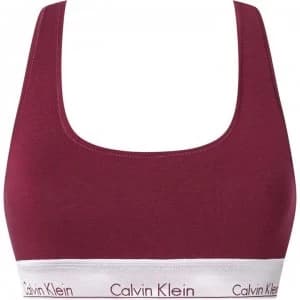 Calvin Klein Modern Cotton Bralet - Burg/Silv WB