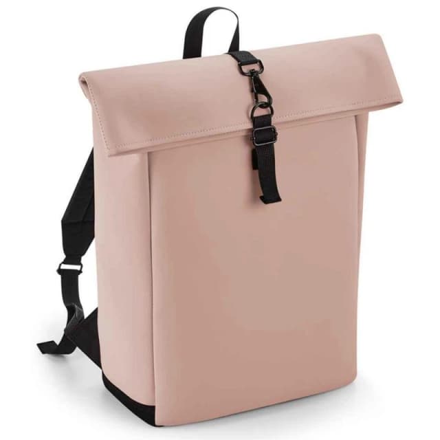 Bagbase Mens Roll Top Backpack in Light Pink Light Pink Male