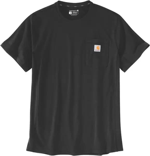 Carhartt Force Relaxed Fit Midweight Pocket T-Shirt, black, Size L