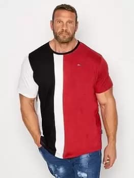 BadRhino Horizontal Cut & Sew T-Shirt - Red, Size 7-8Xl, Men