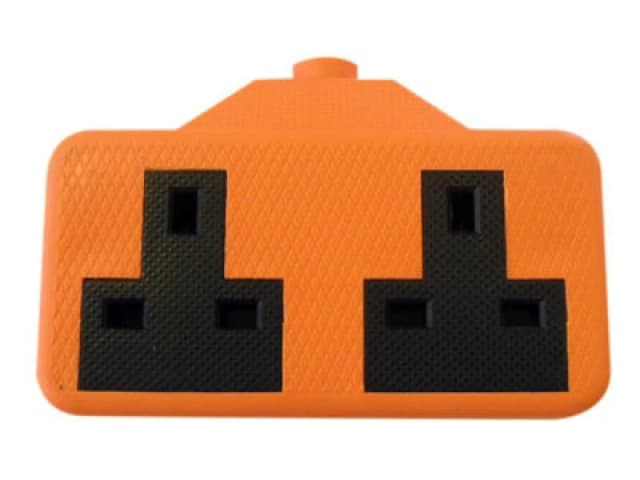 Dencon 9433Ornb Trailing Socket 13A 2-Gang Orange Dcn9433Ornb
