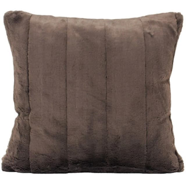 Paoletti Paoletti Empress Alaskan Faux Fur Cushion in Taupe Size: 45cm x 45cm Taupe 45cm x 45cm Unisex 5025532279149