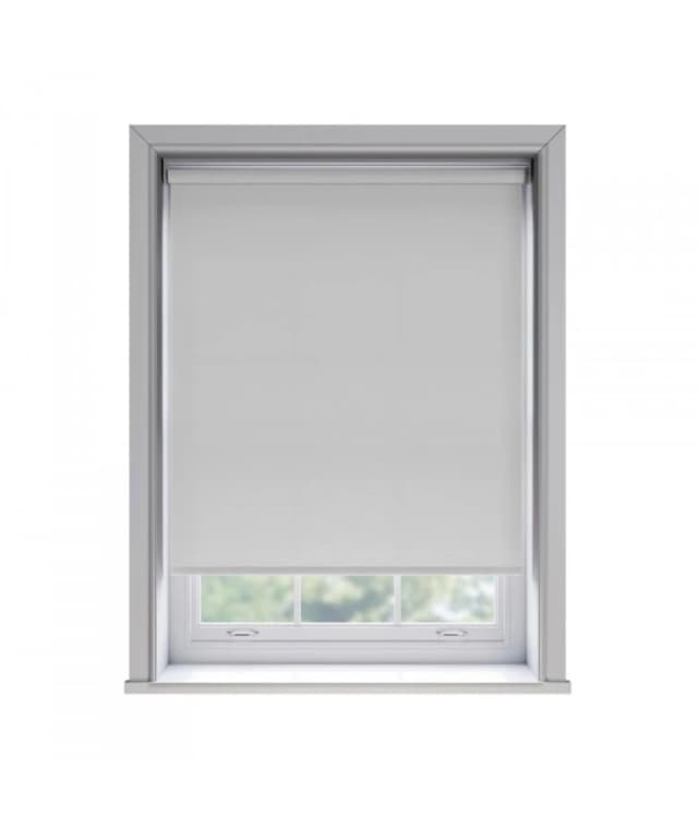 New Edge Blinds No Drill White Thermal Blackout Roller Blind 170cm Drop Size: 125cm White Unisex 125 cm