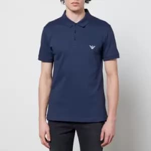 Emporio Armani Mens Polo Shirt - Navy Blue - M