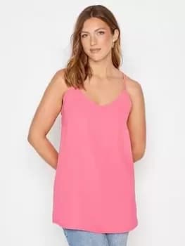 Long Tall Sally Bright Pink Textured Cami, Pink, Size 10, Women