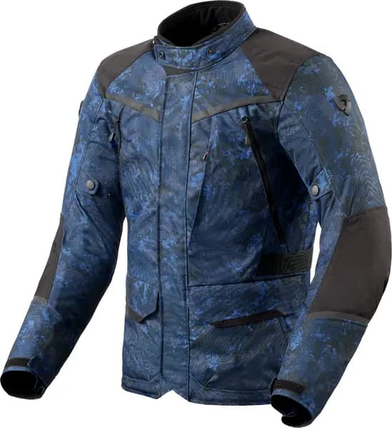 REV'IT! Voltiac 3 H2O Jacket Camo Blue Size 2XL