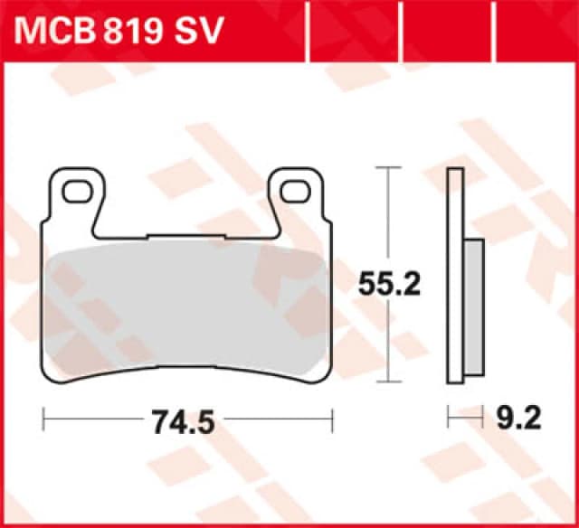 TRW Lucas Sintered lining MCB819SV