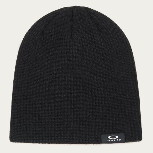 Oakley Mens Backbone Ribbed Polyacrylic Beanie Black male Mens