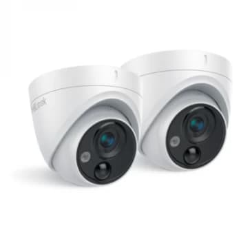 Hikvision HiLook 5MP Super HD PIR Turret Analogue Dome Cameras 2 Pack