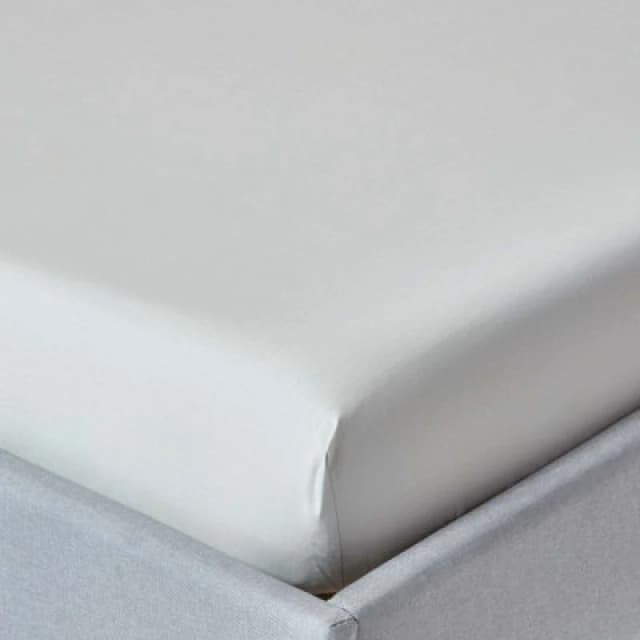 Homescapes Silver Grey Egyptian Cotton Deep Fitted Sheet 200 Tc, Double