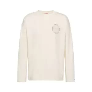 Hugo Denesis Long Sleeve T Shirt - Neutral