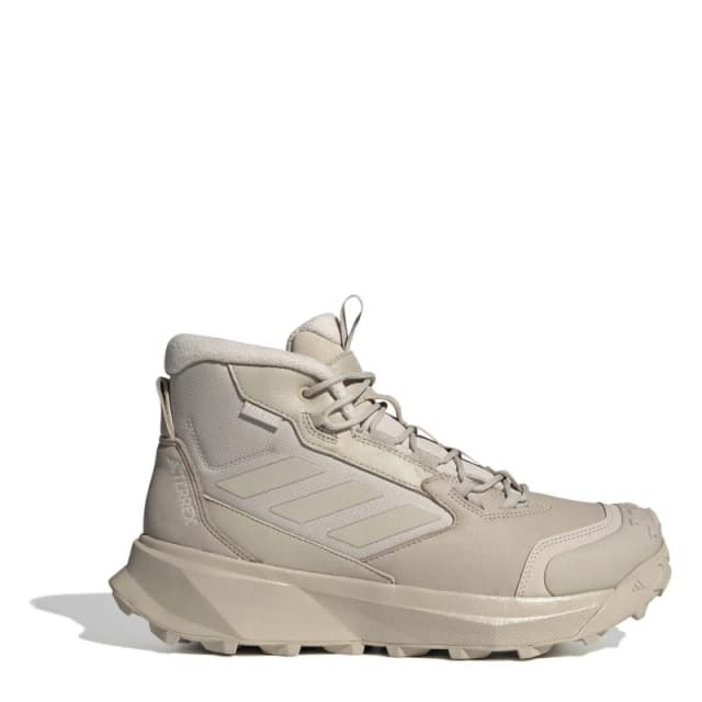 adidas Kids Terrex Winter Mid Leather Non Waterproof Hiking Boots Wonder Beige/Wo unisex 3.5 (36)