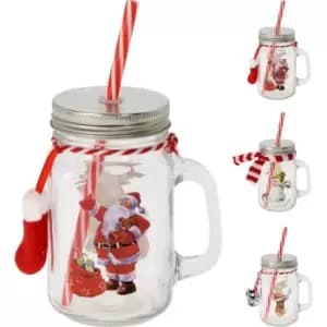 The Spirit Of Christmas 450ml Jar W/Handle24 - Multi
