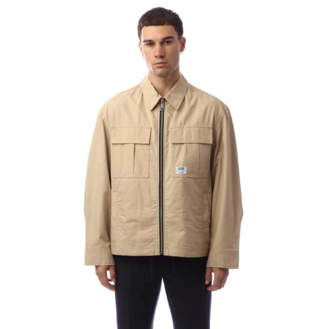 Hugo Bino2511 Logo Label Jacket Beige male XS