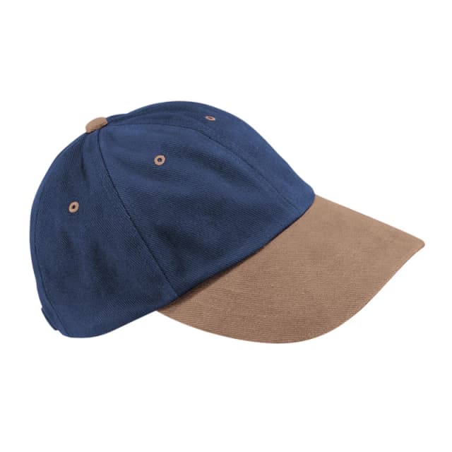 Beechfield Beechfield Men Heavy Brushed Cotton Low Profile Baseball Cap in Navy Navy One Size Male 5063527976758