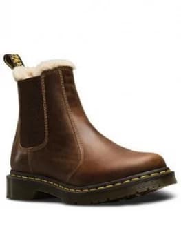 Dr Martens 2976 Leonore Ankle Boot, Tan, Size 4, Women