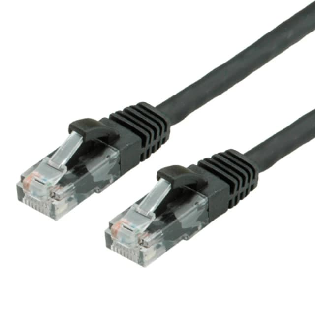 Value 0.5m UTP Cat.6a networking cable Black Cat6a U/UTP (UTP)