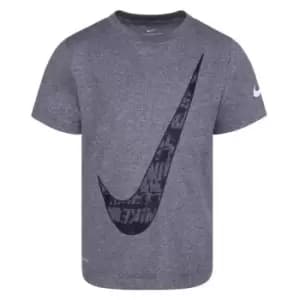 Nike Text Swoosh T-Shirt Infant Boys - Grey