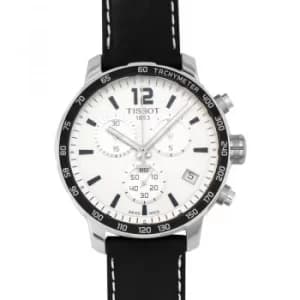 T-Sport Quickster Chronograph Quartz Silver Dial Mens Watch