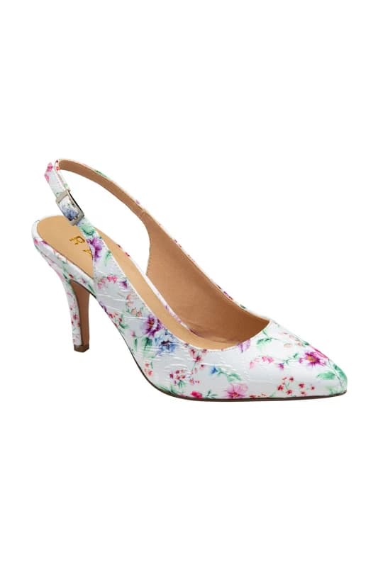Ravel 'Kavan' Slingback Court Shoes White