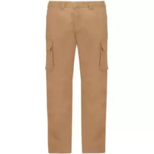 Kariban Adults Unisex Multi-Pocket Cargo Trousers (36R) (Camel) - Camel