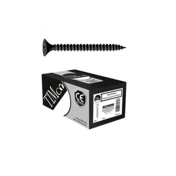 3.5 x 25mm Drywall Fine Thread Black Screws Qty 1000 - Timco