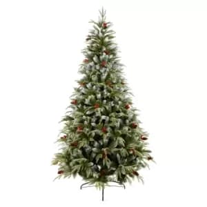 Premier Decorations 2.1M Frosted Spruce Berry And Cone