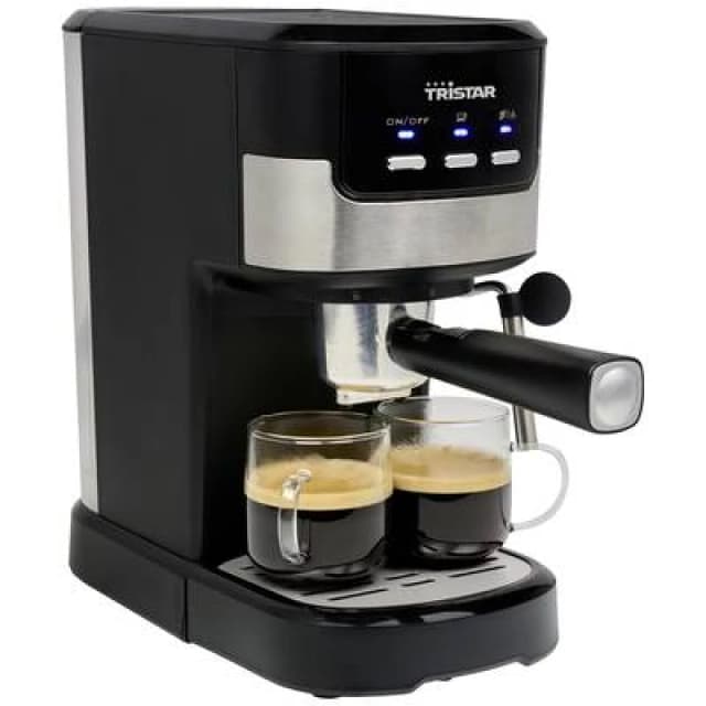 Tristar Tristar CM-2278 Espresso machine with sump filter holder Black, Stainless steel 1100 W CM-2278