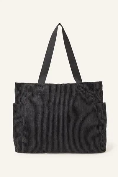 Accessorize Cord Shopper Bag Black