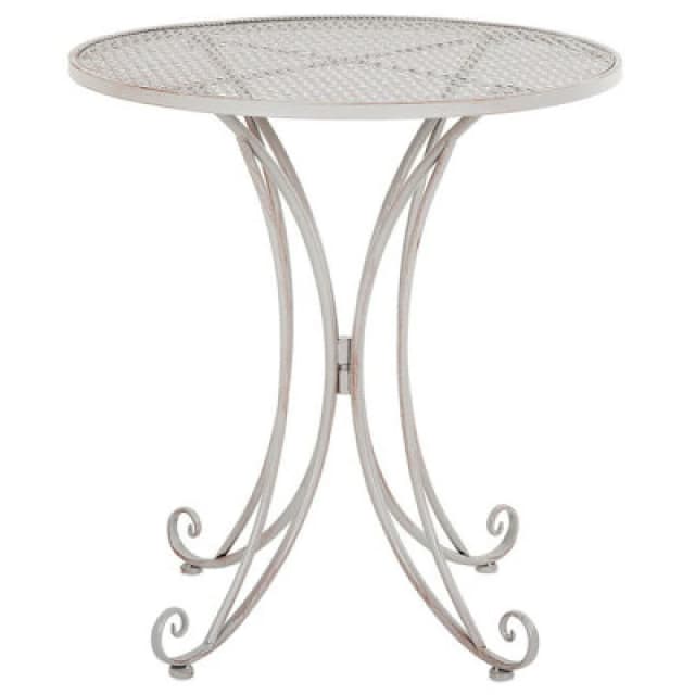 Beliani Bistro Table Cilento 71cm 71cm Metal Grey