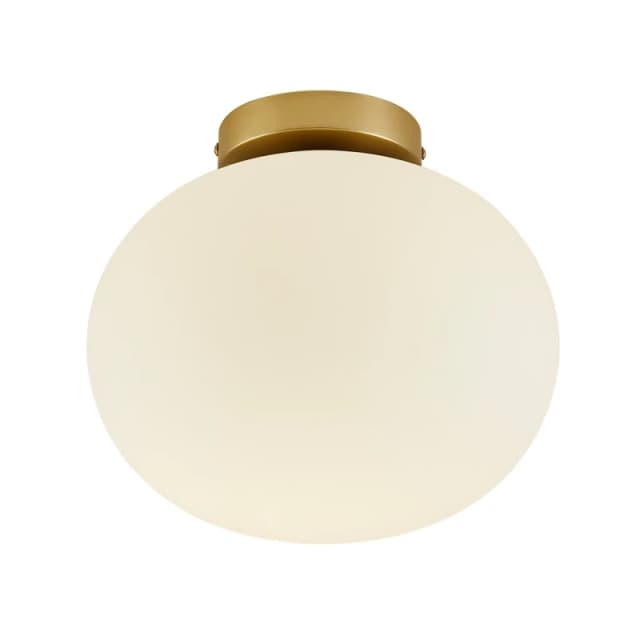 Nordlux Alton Indoor Ceiling Light Brass Glass E27 Hand Blown - Mains Powered, IP20 in Gold Gold Unisex