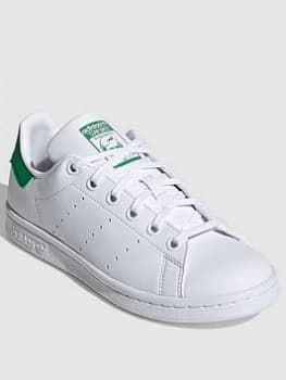 adidas Originals Stan Smith Junior Trainers - White/Green, Size 4