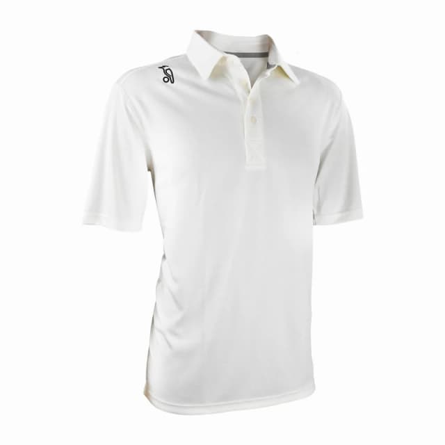 Kookaburra Sport Elite Short Sleeve Shirt Juniors - White White 7 - 8 Years