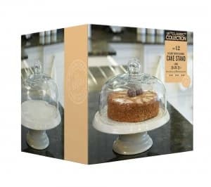 Kitchen CRAFT Classic Collection Ceramic Cake Stand with Glass Dome