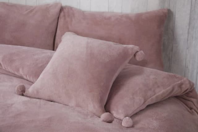 Rapport Home Pom Pom Fleece Duvet Set By Rapport