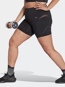 adidas Tlrd Hiit 45 Seconds Training Short Tight (plus Size), Black, Size 2X, Women