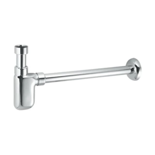 McAlpine A32UK-CB 75mm Water Seal Chrome Plated Brass Adjustable Inlet Cylindrical Bottle Trap Silver