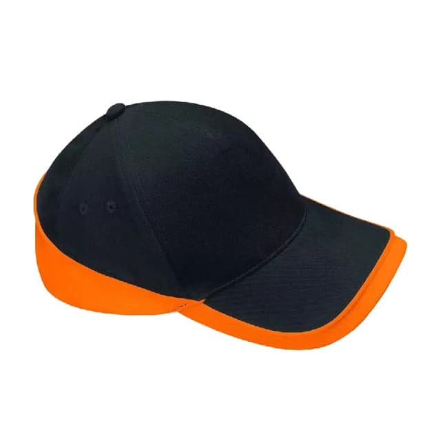 Beechfield Beechfield Men Teamwear Competition Cap in True Black True Black One Size Male 5063425297573