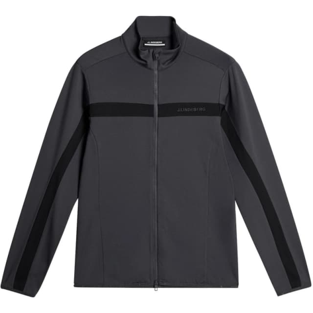 J Lindeberg Golf Mens Jarvis Mid Layer Pullover Asphalt male Small