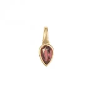 Gold Plated Birthstone January Garnet Pendant P5214