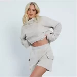 I Saw It First Borg Side Pocket Shorts - Brown