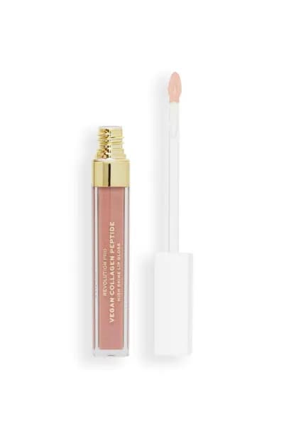 Revolution Pro Vegan Collagen Peptide High Shine Lip Gloss 4ml (Various Shades) - Cashmere