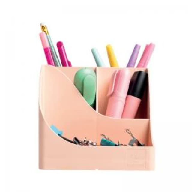 Exacompta Skandi Recycled Plastic PenWave Pen Pot 5 Compartments Nude 69531D