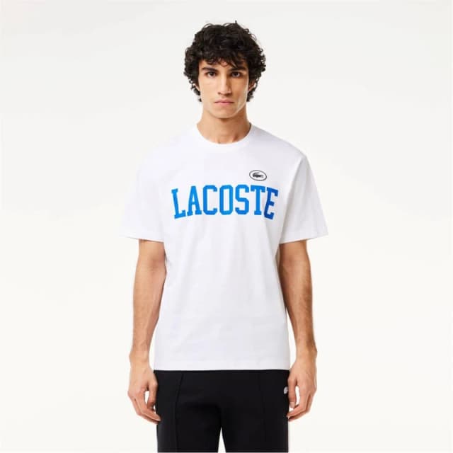 Lacoste Logo Print T-Shirt - White White S