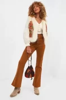 Retro Button Up Flared Cords