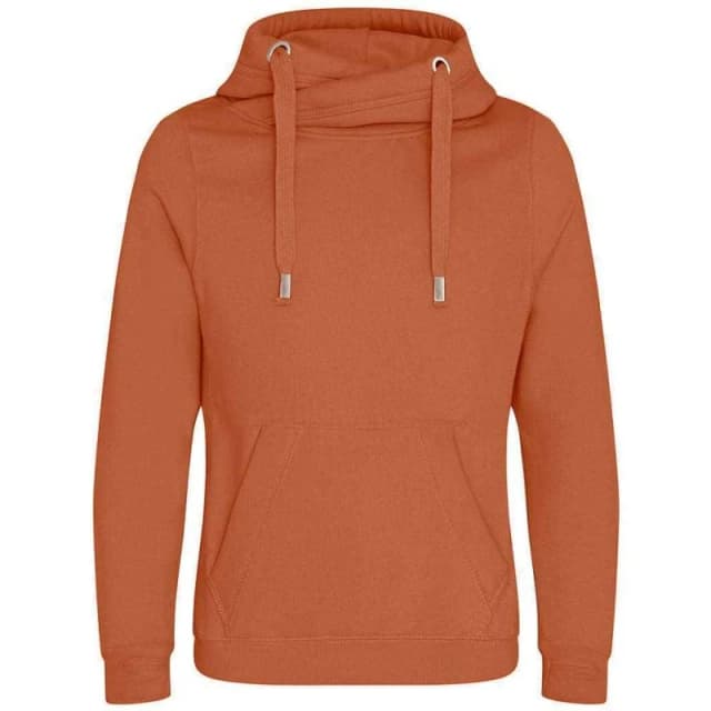 AWDis AWDis Men Cross Neck Hoodie in Light Brown Size: X-Small Light Brown XS Male 5059958355392